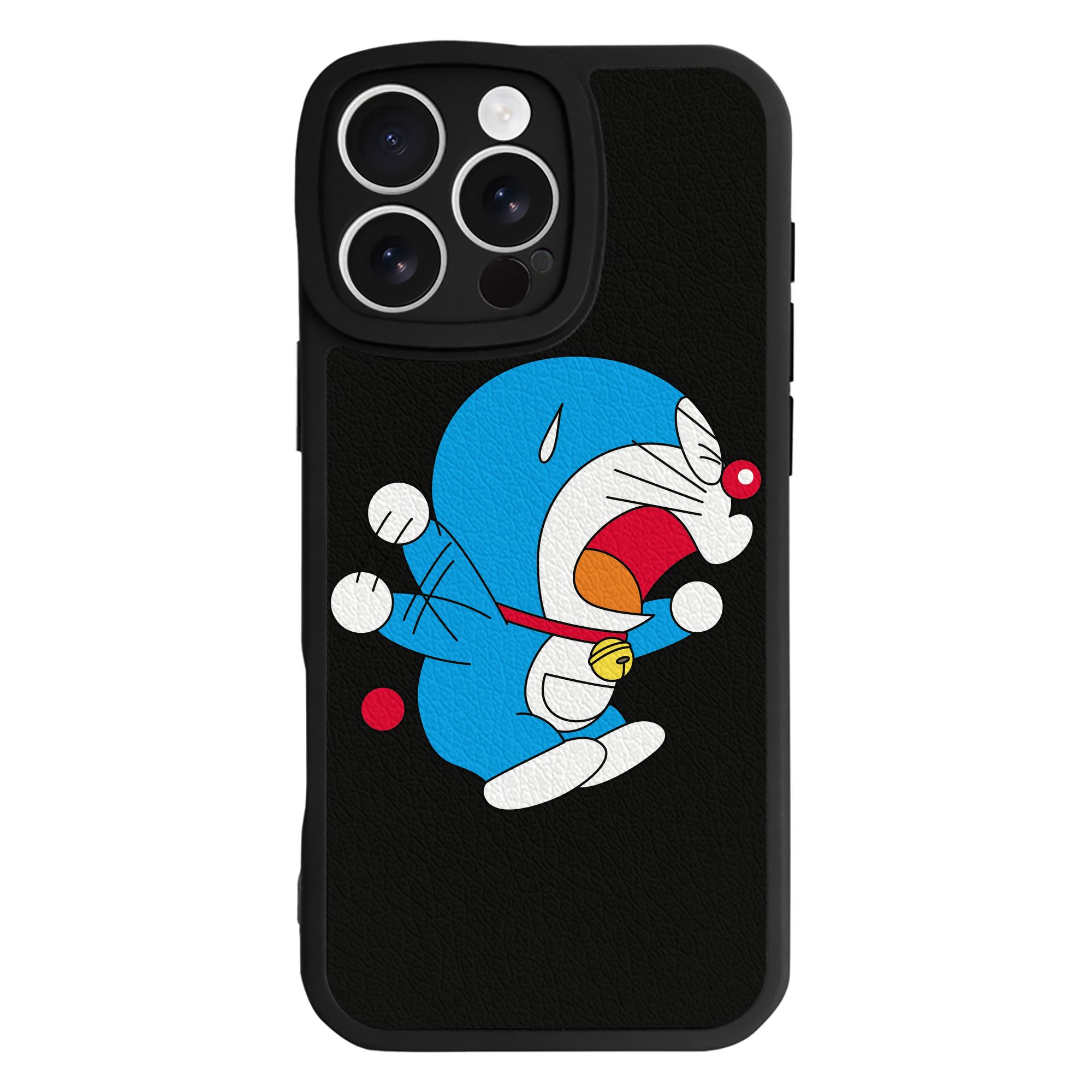（画像用） ドラえもん Doraemon 【iPhone 16シリーズ対応】シリコンスマホケース（レザー調） 材質：シリコン